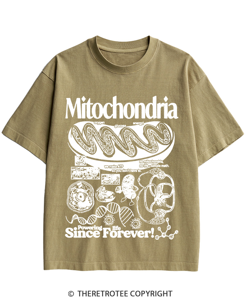 TheRetroTee Mitochondria 1960s Cotton T-Shirt