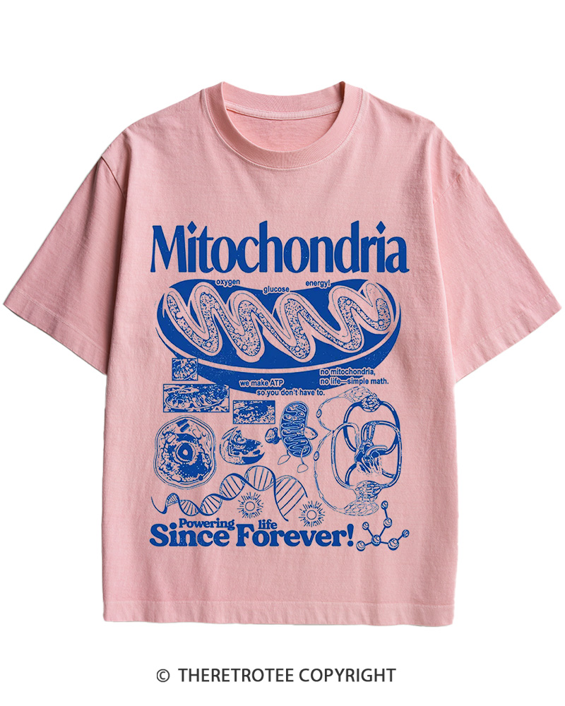 TheRetroTee Mitochondria 1960s Cotton T-Shirt