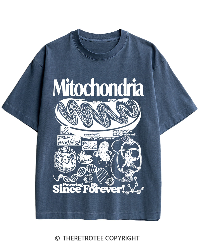 TheRetroTee Mitochondria 1960s Cotton T-Shirt