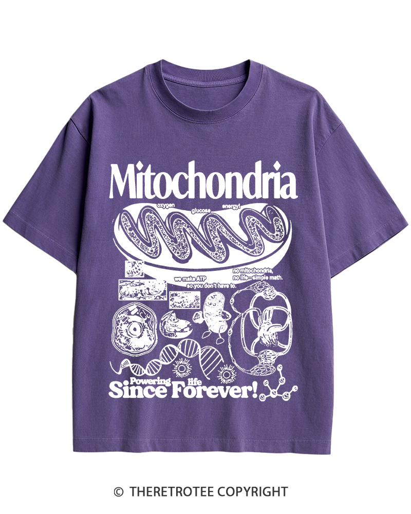 TheRetroTee Mitochondria 1960s Cotton T-Shirt