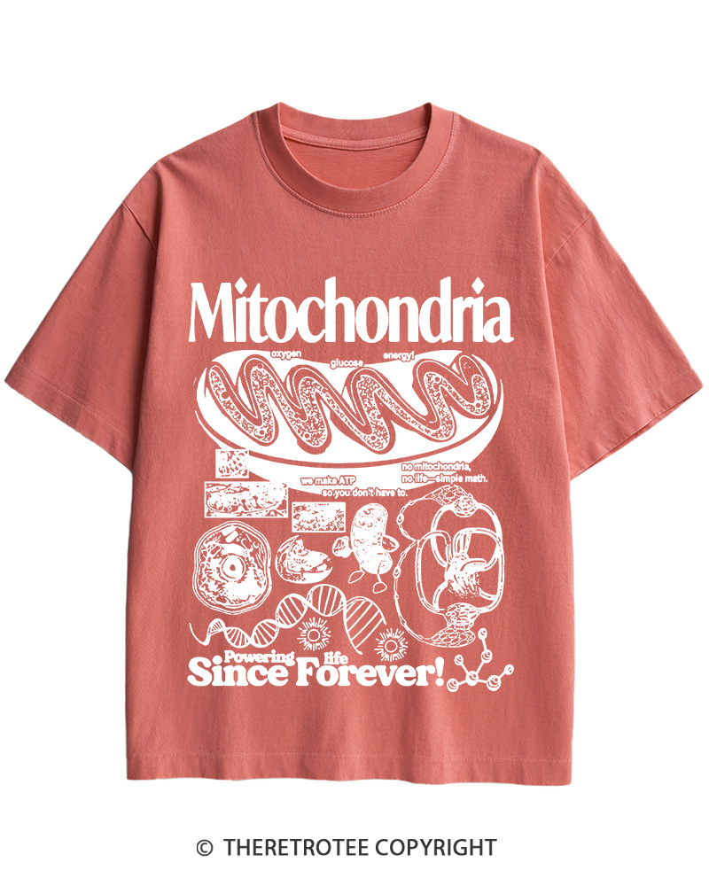 TheRetroTee Mitochondria 1960s Cotton T-Shirt
