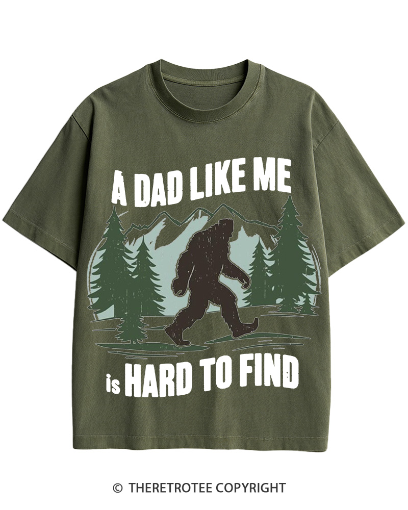 TheRetroTee Bigfoot Dad 1970s Cotton T-Shirt