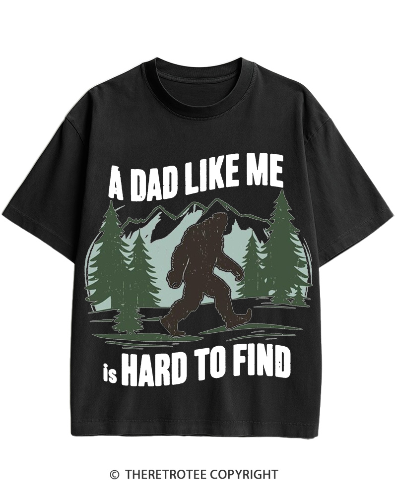 TheRetroTee Bigfoot Dad 1970s Cotton T-Shirt