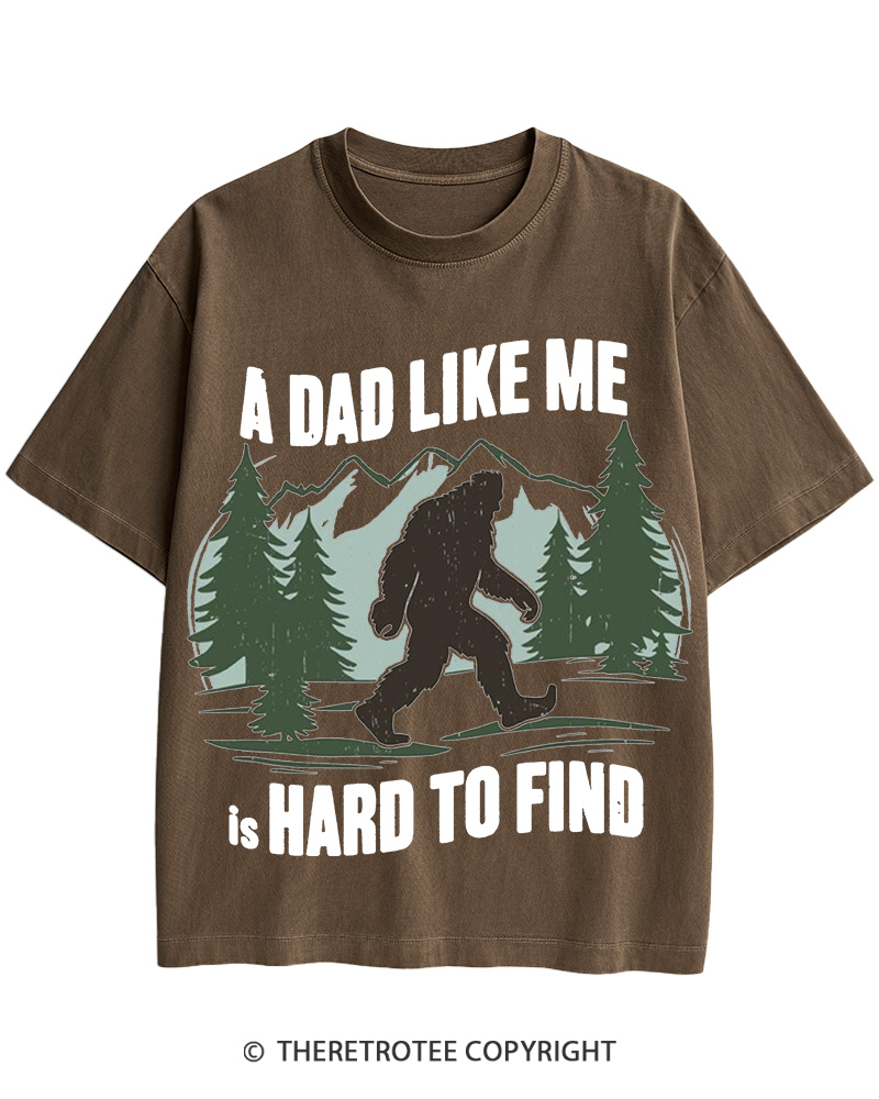 TheRetroTee Bigfoot Dad 1970s Cotton T-Shirt