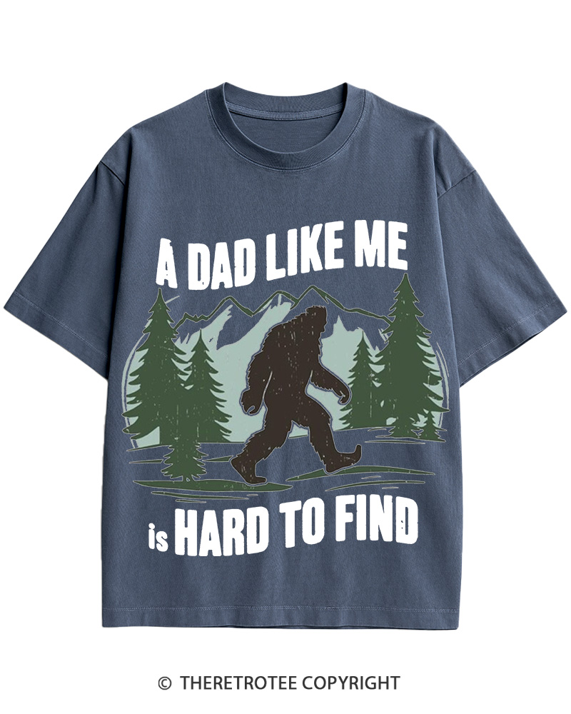TheRetroTee Bigfoot Dad 1970s Cotton T-Shirt