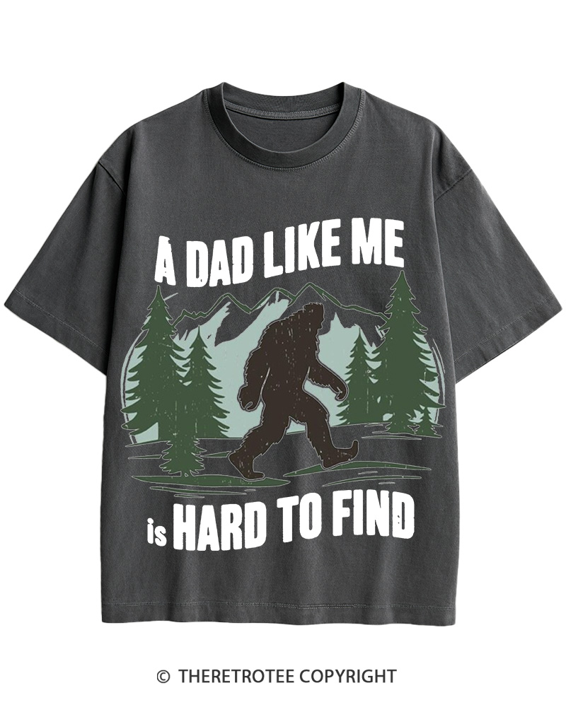 TheRetroTee Bigfoot Dad 1970s Cotton T-Shirt