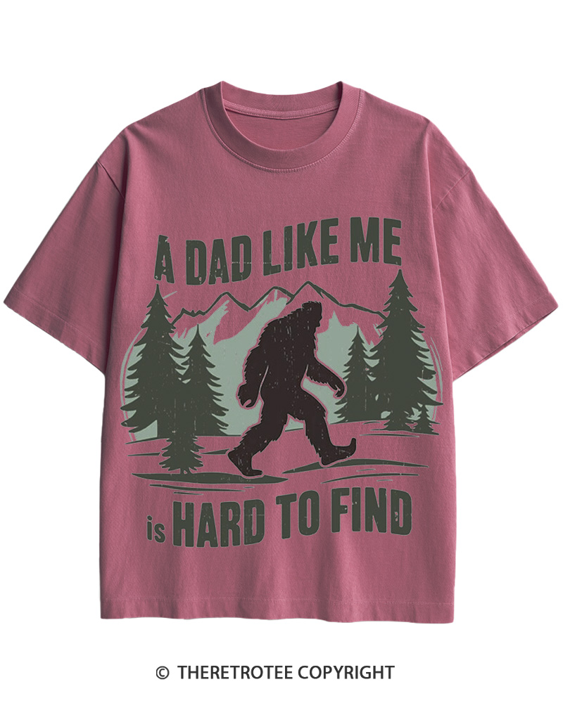 TheRetroTee Bigfoot Dad 1970s Cotton T-Shirt