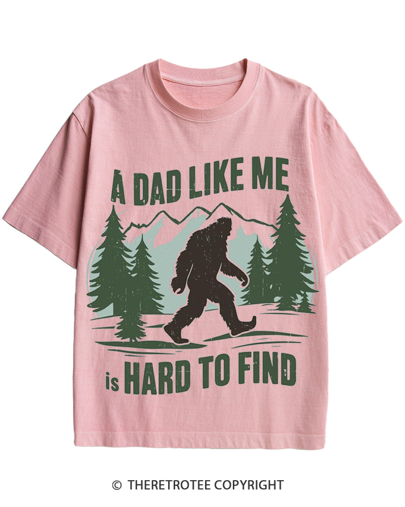 TheRetroTee Bigfoot Dad 1970s Cotton T-Shirt