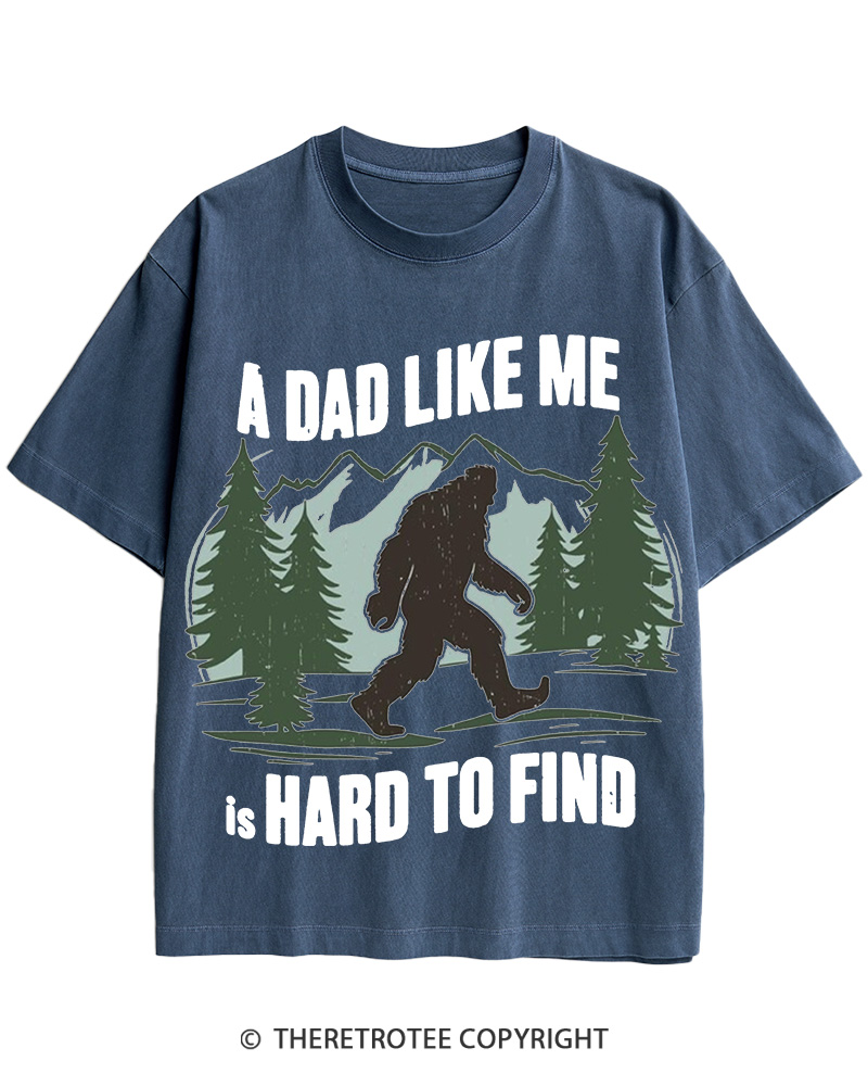 TheRetroTee Bigfoot Dad 1970s Cotton T-Shirt