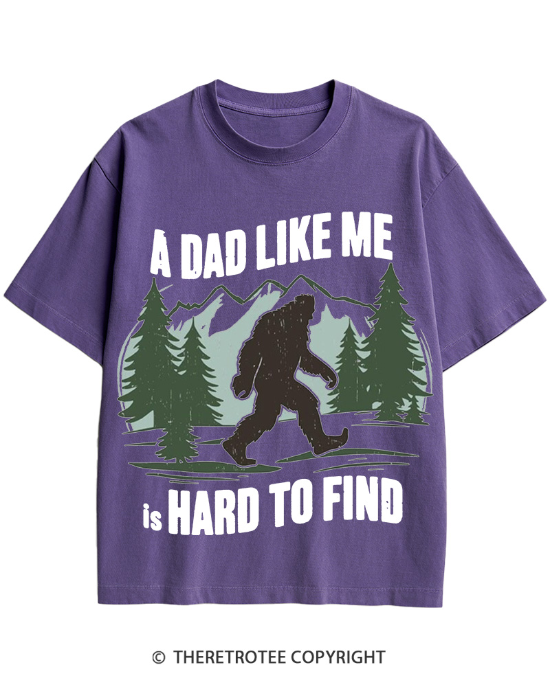 TheRetroTee Bigfoot Dad 1970s Cotton T-Shirt