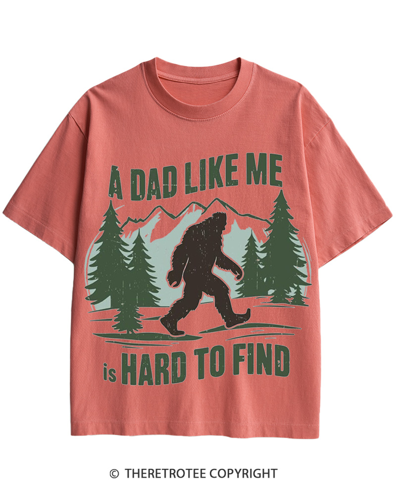 TheRetroTee Bigfoot Dad 1970s Cotton T-Shirt