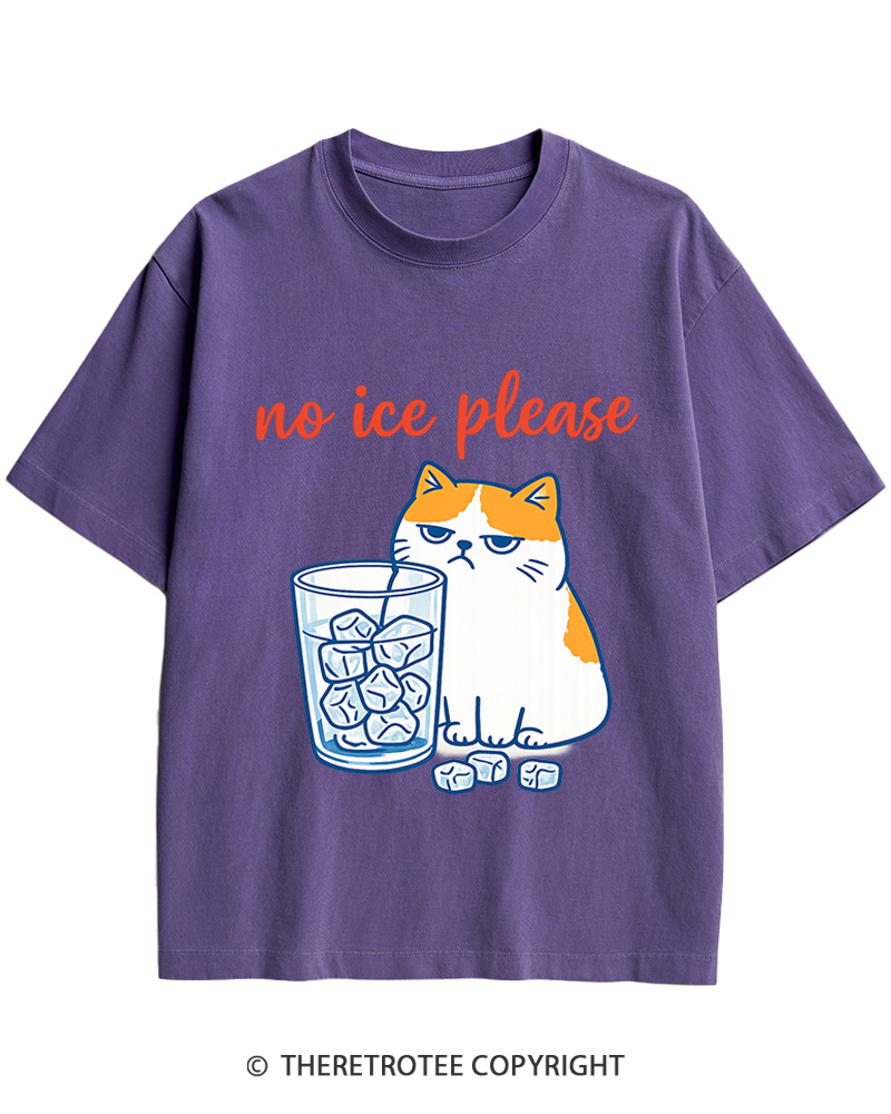 TheRetroTee No ICE Please Cotton T-Shirt