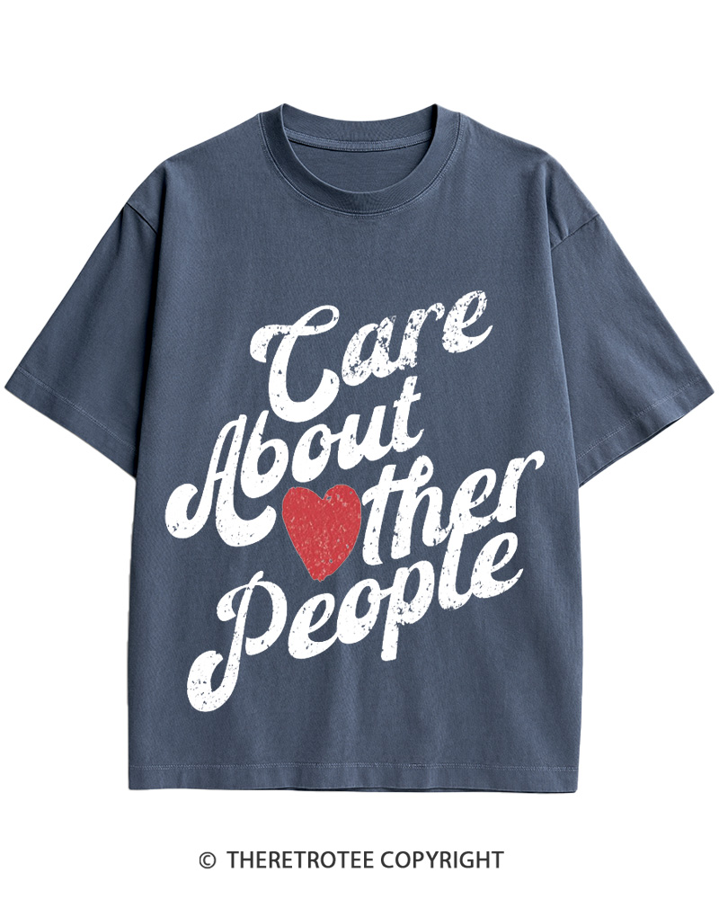 TheRetroTee Care About Other People 1960s Cotton T-Shirt