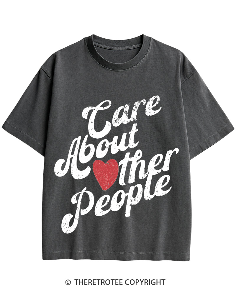 TheRetroTee Care About Other People 1960s Cotton T-Shirt
