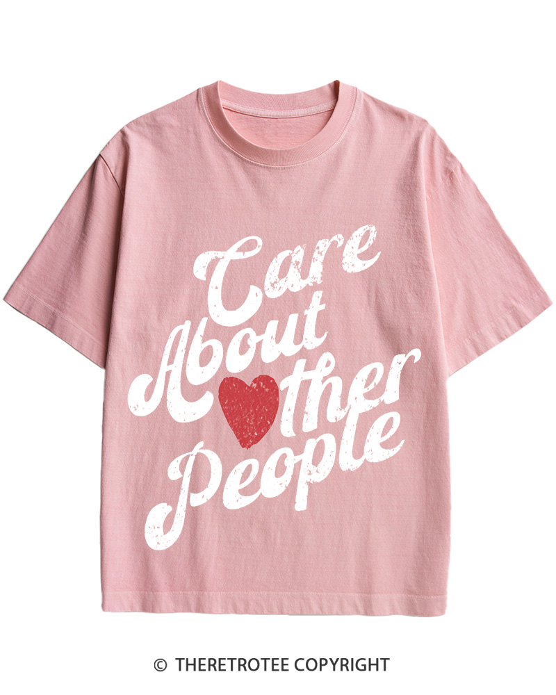 TheRetroTee Care About Other People 1960s Cotton T-Shirt