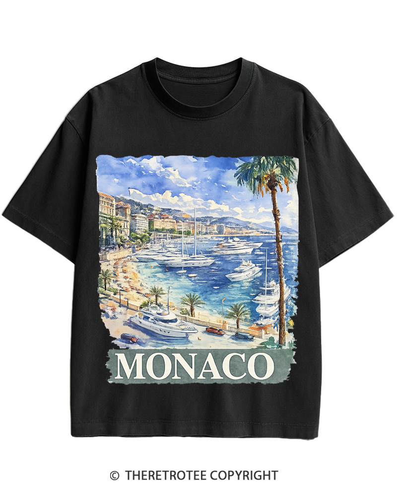 TheRetroTee Monaco 1960s Cotton T-Shirt