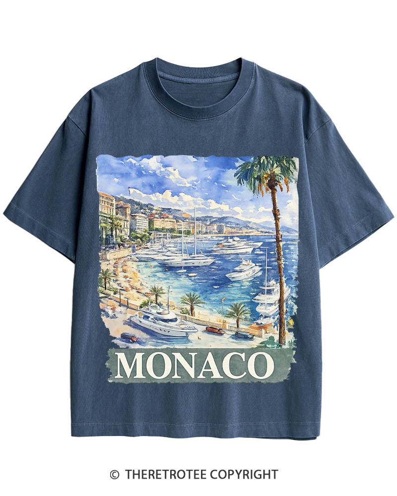 TheRetroTee Monaco 1960s Cotton T-Shirt