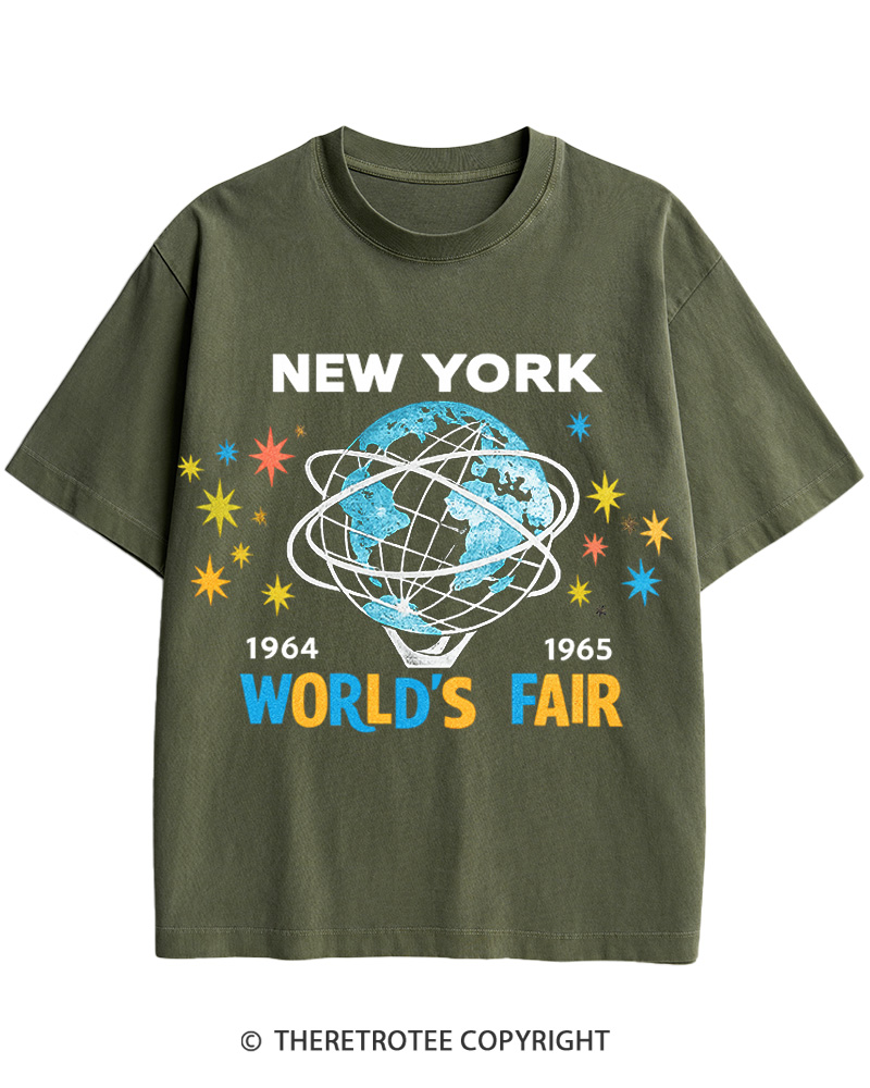 TheRetroTee 1964-65 World's Fair New York Cotton T-Shirt