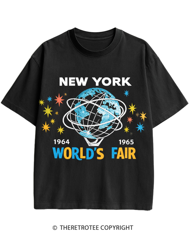 TheRetroTee 1964-65 World's Fair New York Cotton T-Shirt