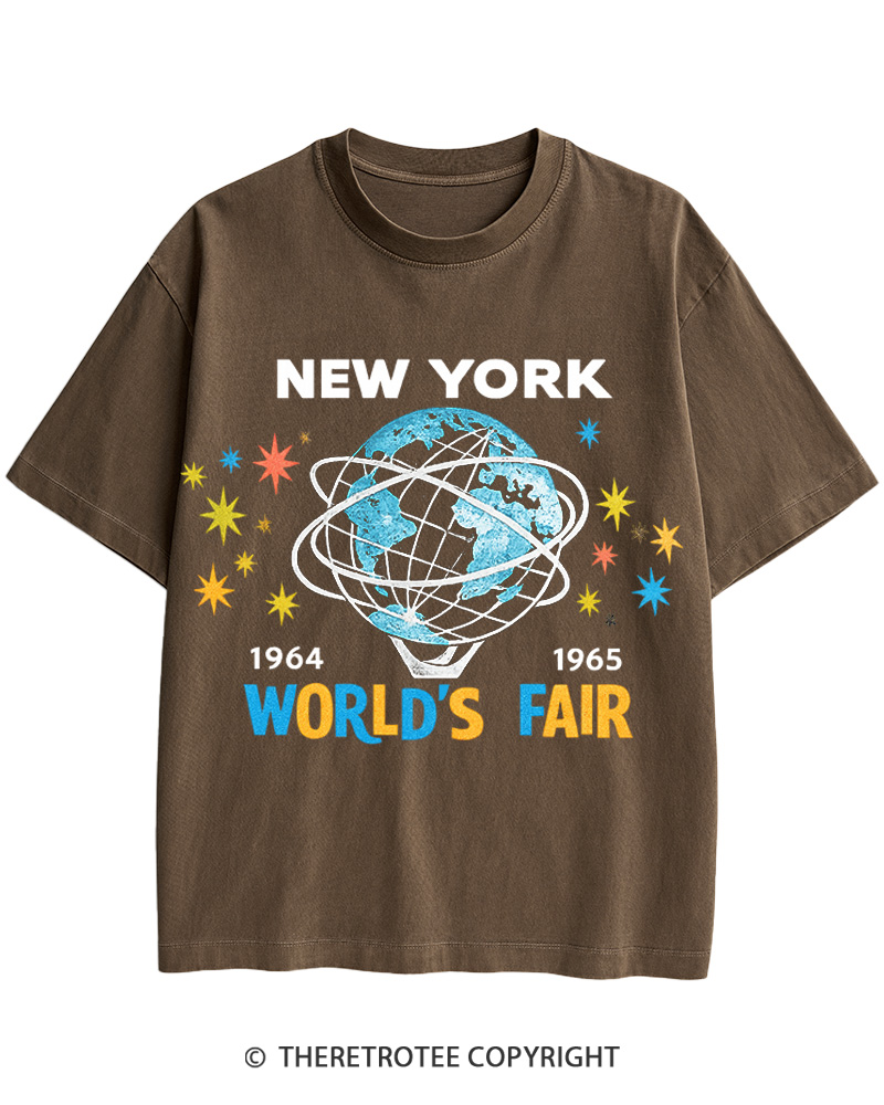 TheRetroTee 1964-65 World's Fair New York Cotton T-Shirt