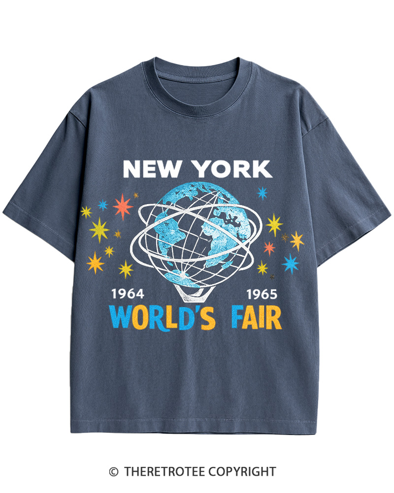 TheRetroTee 1964-65 World's Fair New York Cotton T-Shirt