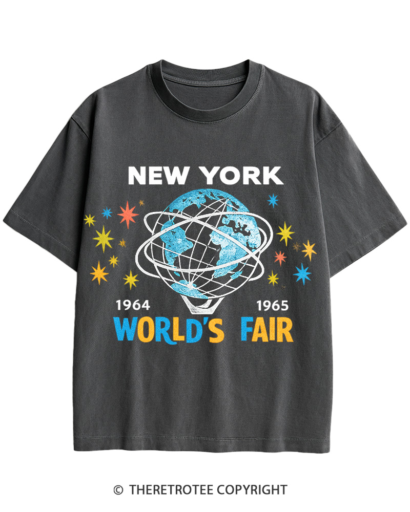 TheRetroTee 1964-65 World's Fair New York Cotton T-Shirt