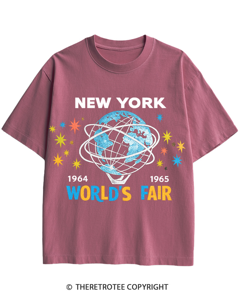 TheRetroTee 1964-65 World's Fair New York Cotton T-Shirt