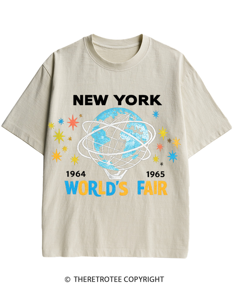 TheRetroTee 1964-65 World's Fair New York Cotton T-Shirt