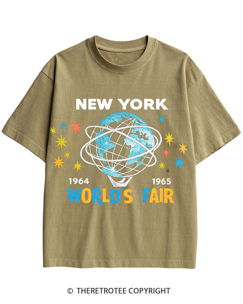 TheRetroTee 1964-65 World's Fair New York Cotton T-Shirt