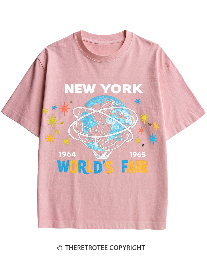 TheRetroTee 1964-65 World's Fair New York Cotton T-Shirt