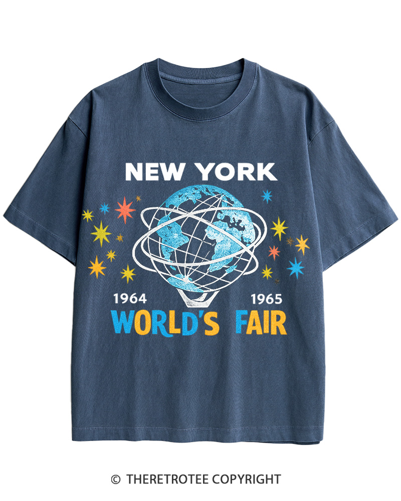 TheRetroTee 1964-65 World's Fair New York Cotton T-Shirt