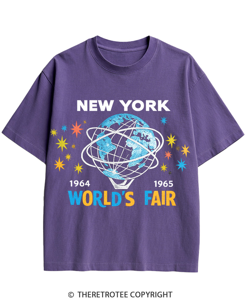 TheRetroTee 1964-65 World's Fair New York Cotton T-Shirt