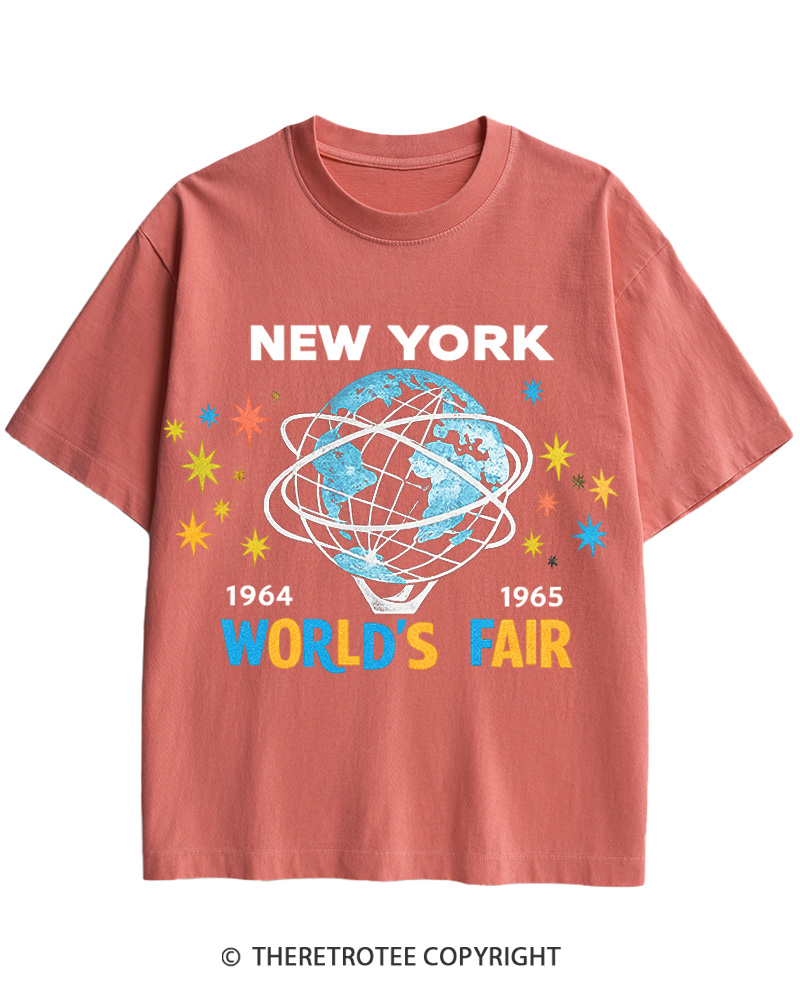 TheRetroTee 1964-65 World's Fair New York Cotton T-Shirt