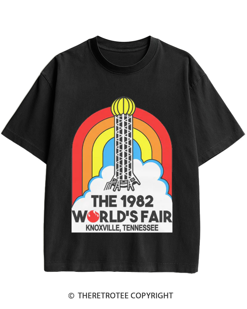TheRetroTee 1982 World's Fair Cotton T-Shirt