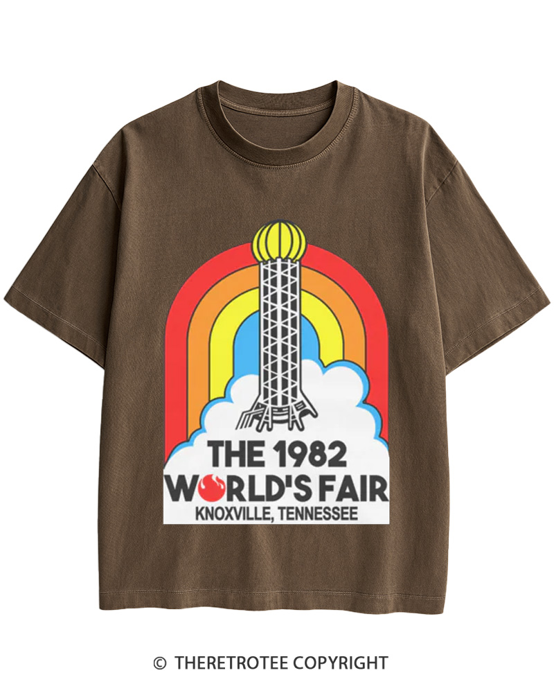 TheRetroTee 1982 World's Fair Cotton T-Shirt