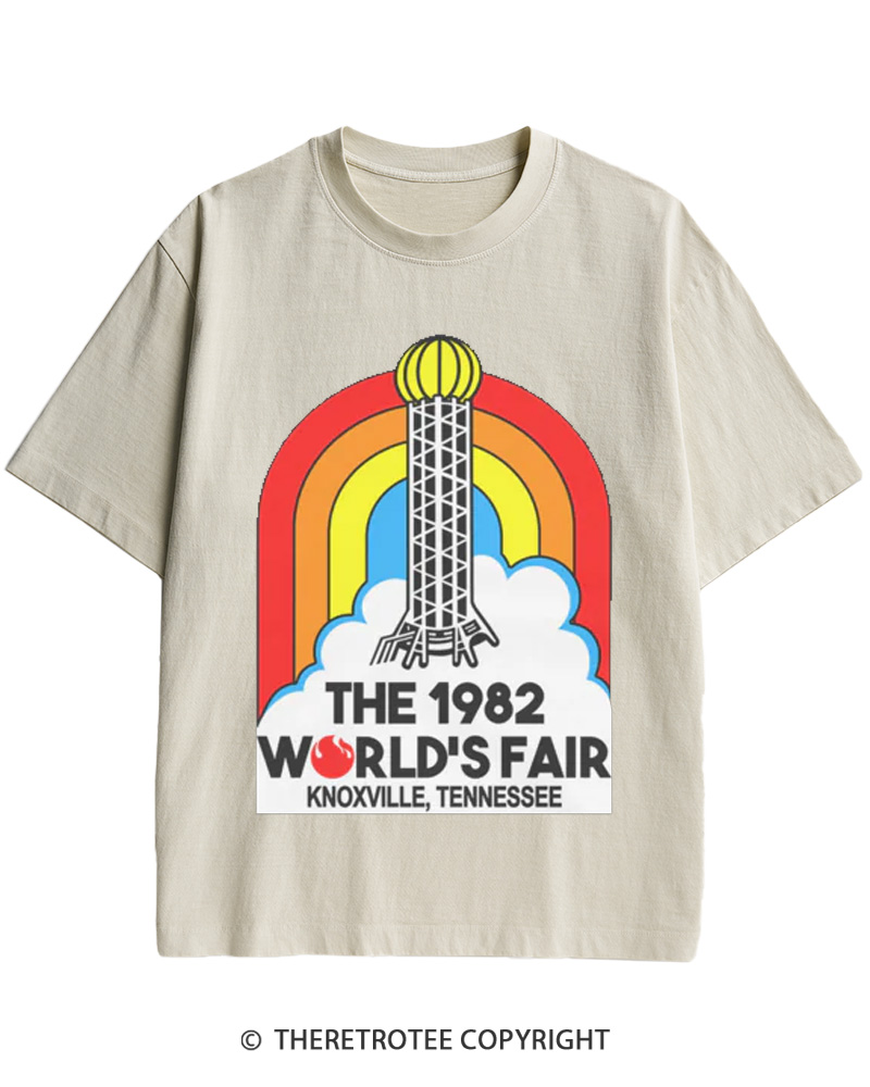 TheRetroTee 1982 World's Fair Cotton T-Shirt