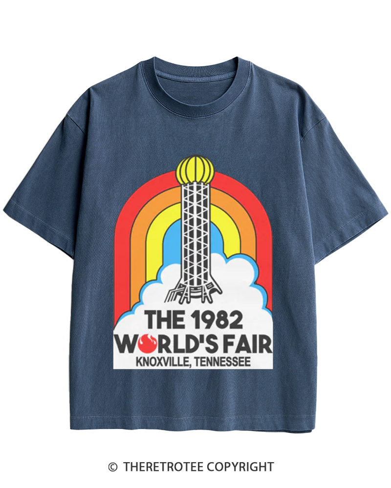 TheRetroTee 1982 World's Fair Cotton T-Shirt