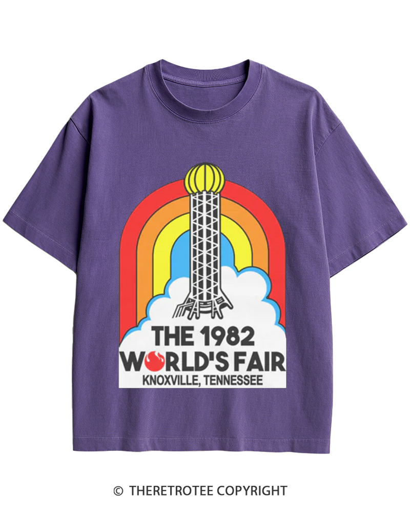 TheRetroTee 1982 World's Fair Cotton T-Shirt