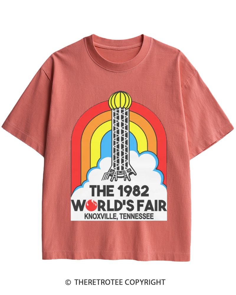 TheRetroTee 1982 World's Fair Cotton T-Shirt