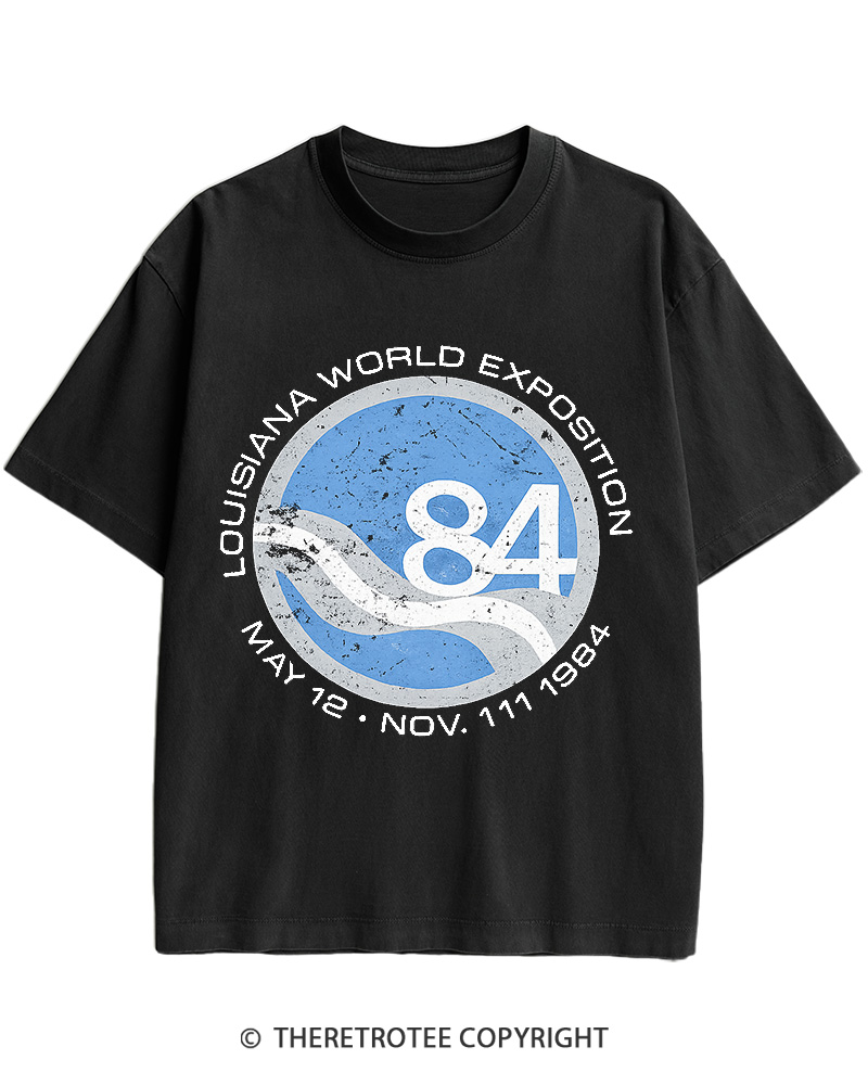 TheRetroTee 1984 World's Fair Louisiana Cotton T-Shirt