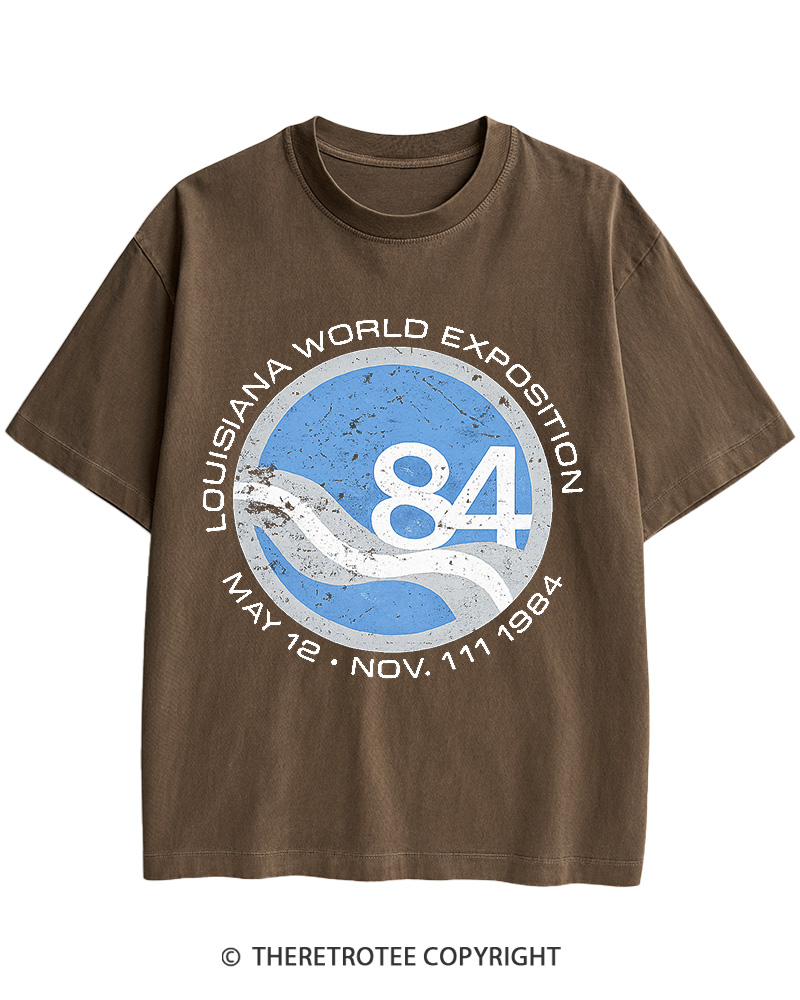 TheRetroTee 1984 World's Fair Louisiana Cotton T-Shirt