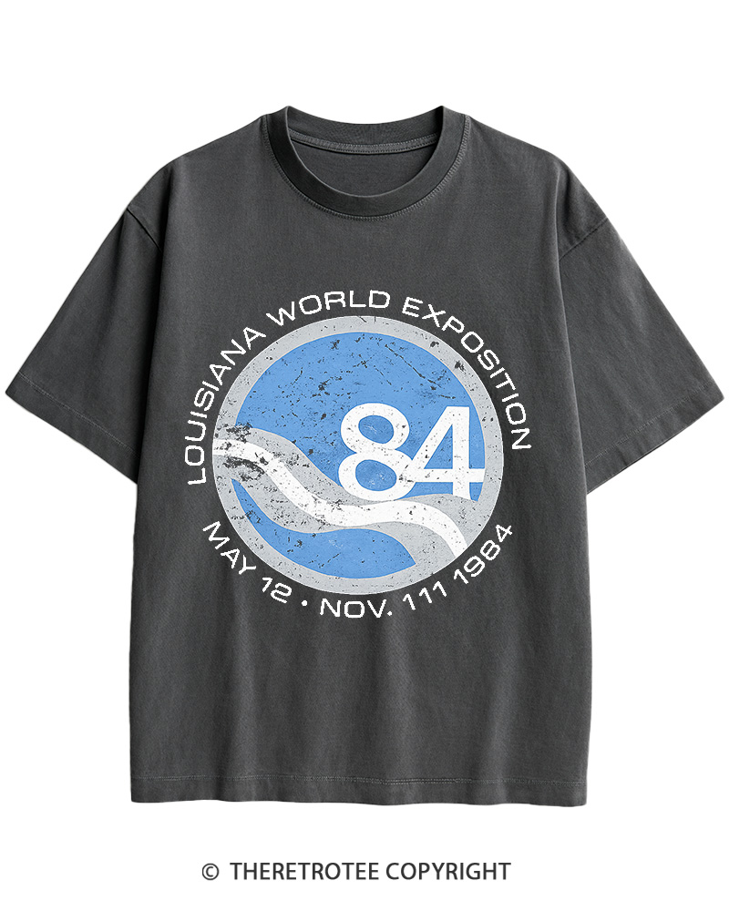 TheRetroTee 1984 World's Fair Louisiana Cotton T-Shirt