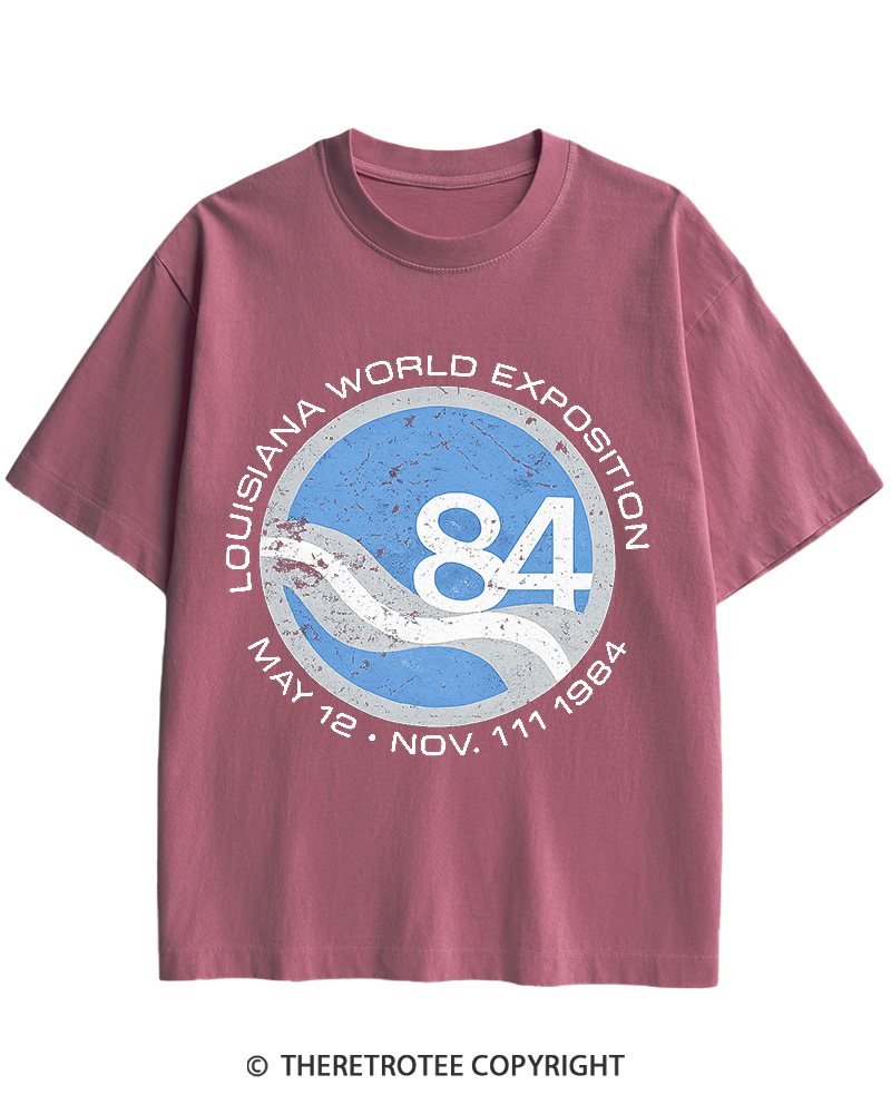 TheRetroTee 1984 World's Fair Louisiana Cotton T-Shirt