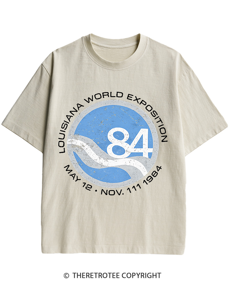 TheRetroTee 1984 World's Fair Louisiana Cotton T-Shirt
