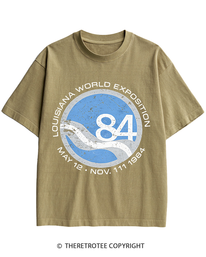 TheRetroTee 1984 World's Fair Louisiana Cotton T-Shirt