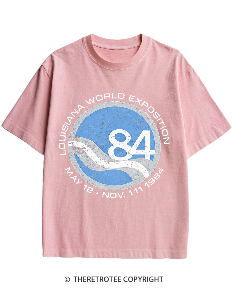 TheRetroTee 1984 World's Fair Louisiana Cotton T-Shirt