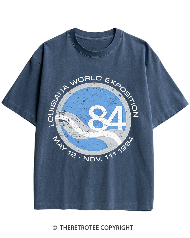 TheRetroTee 1984 World's Fair Louisiana Cotton T-Shirt
