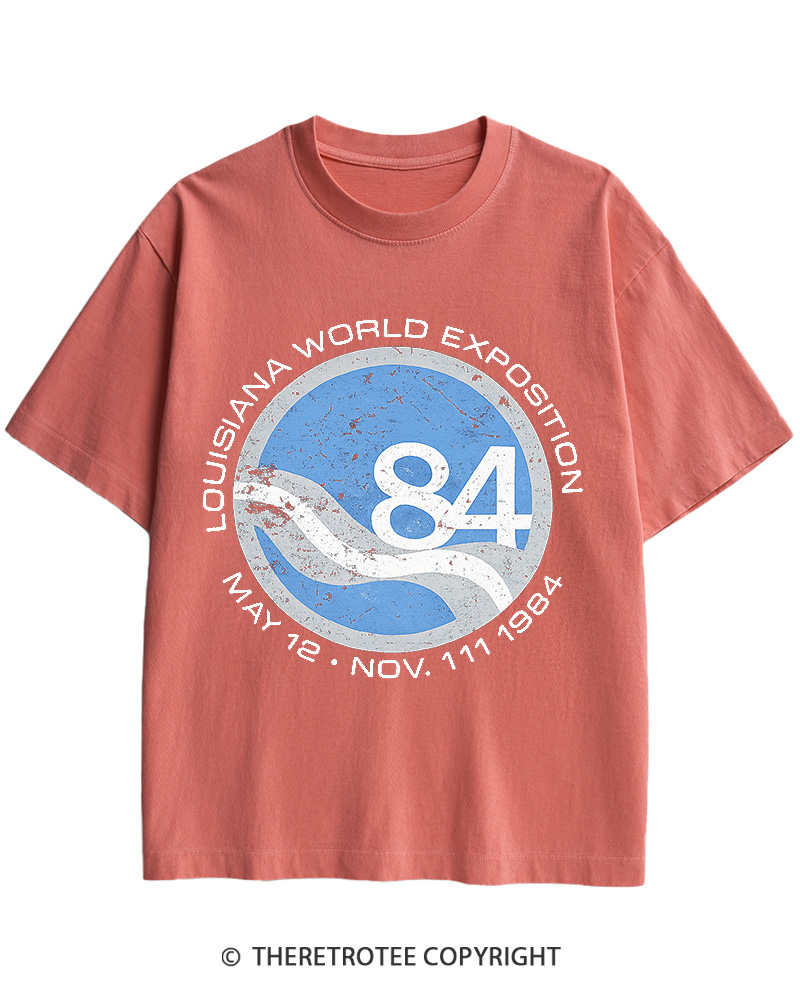 TheRetroTee 1984 World's Fair Louisiana Cotton T-Shirt