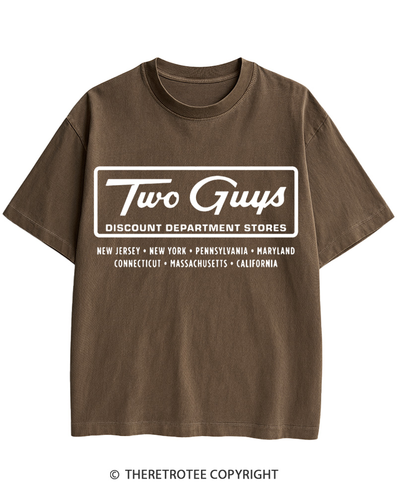 TheRetroTee Two Guys 1960s Cotton T-Shirt