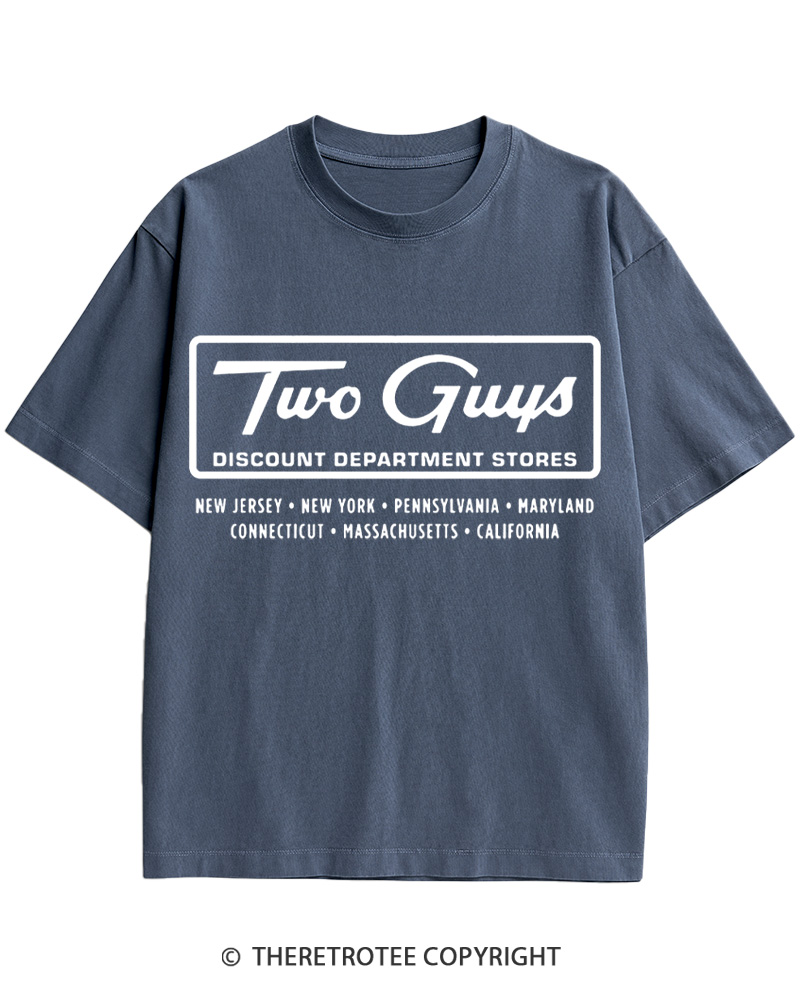 TheRetroTee Two Guys 1960s Cotton T-Shirt